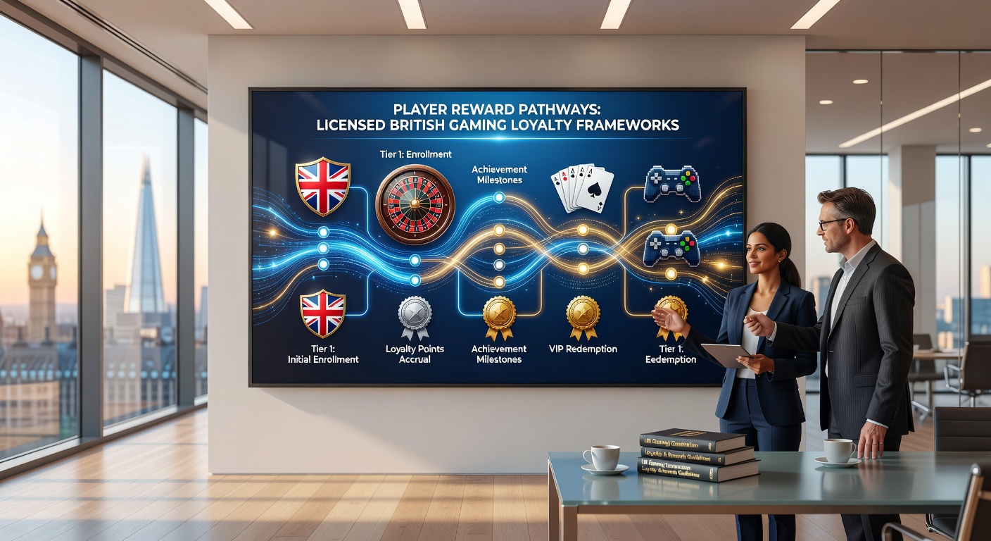 Illustration of structured loyalty tiers and reward progression in British gaming environments