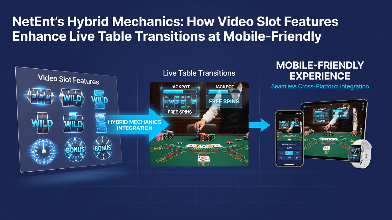 Mobile screen capture of NetEnt hybrid slot-to-live table transition interface