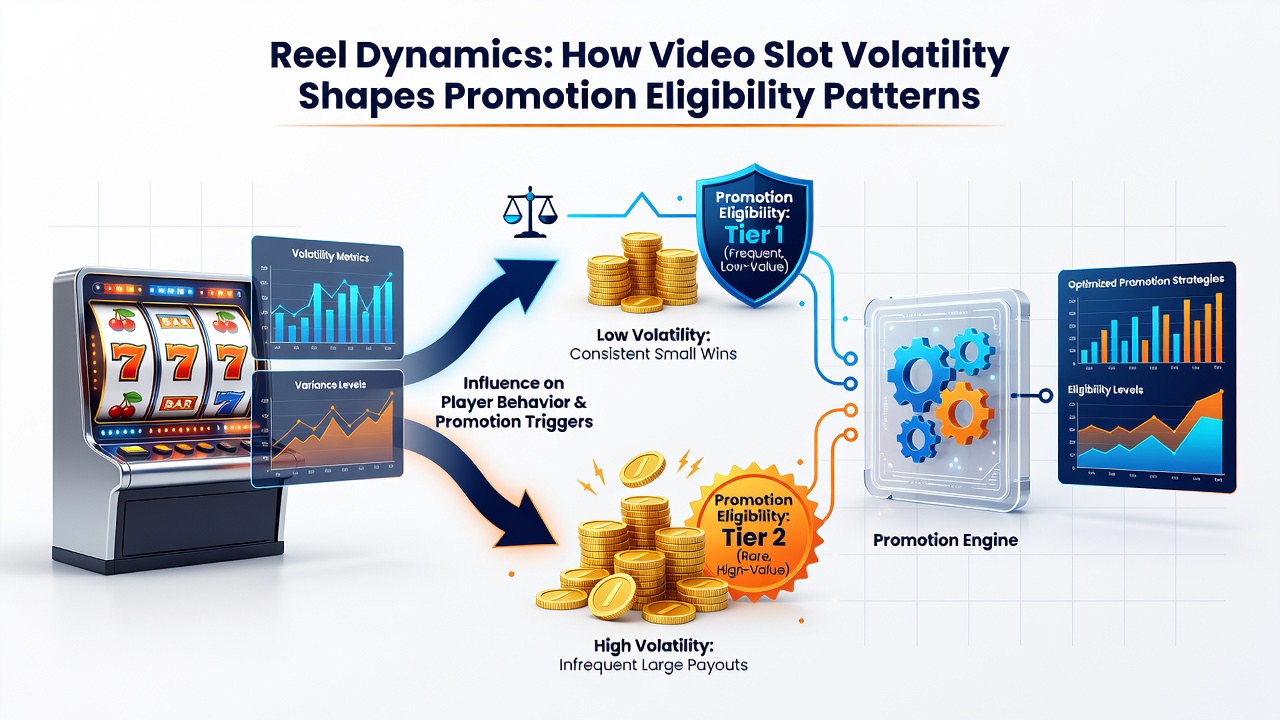 Chart illustrating promotion eligibility rates across different slot volatility levels