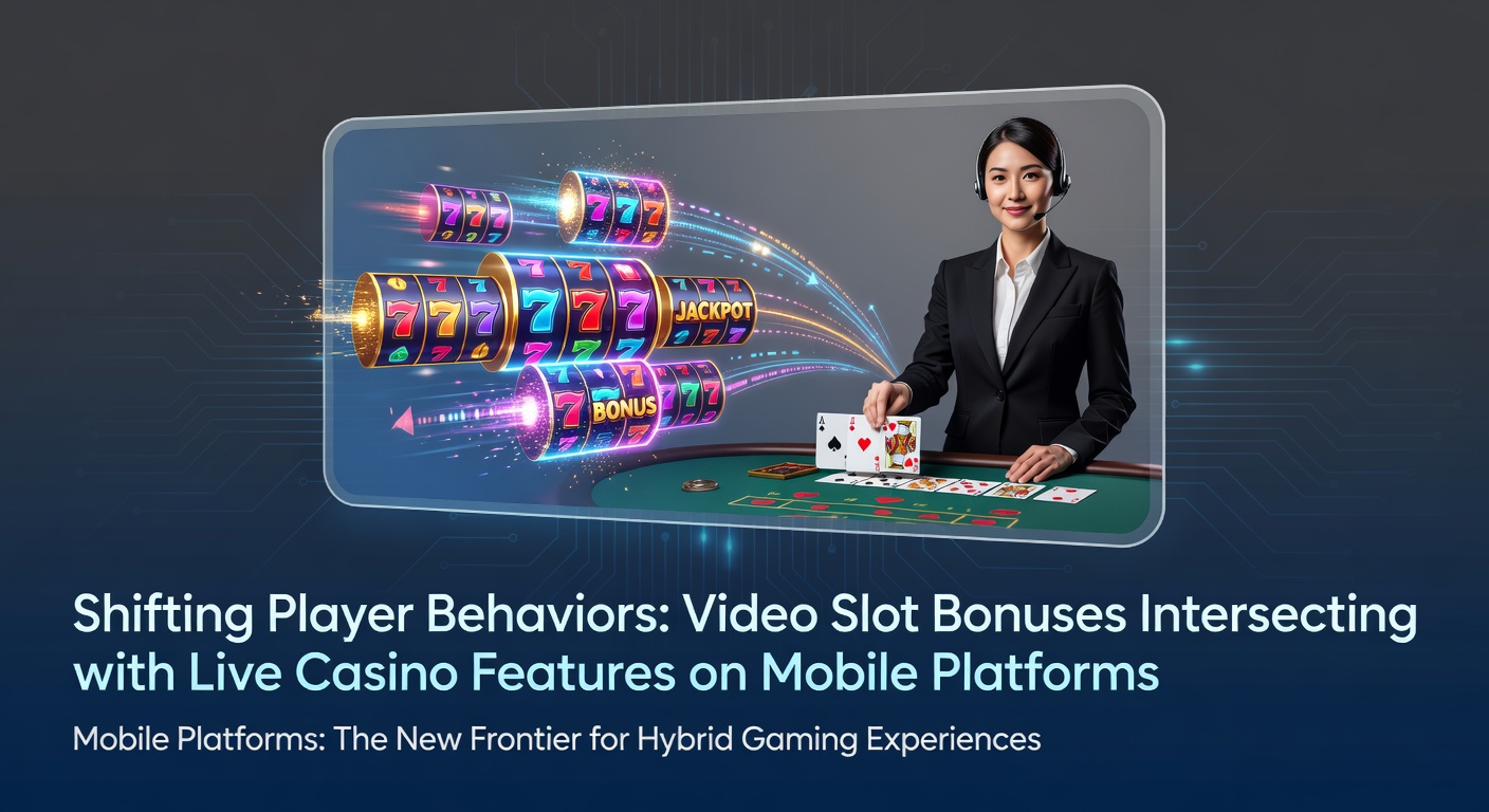 Mobile screen displaying integrated video slot bonuses and live casino features during gameplay