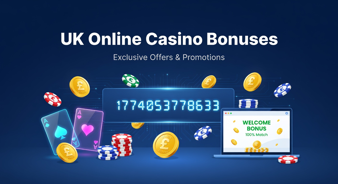 Vibrant display of online casino bonus icons including free spins wheels, cash stacks, and welcome gift boxes tailored for UK players