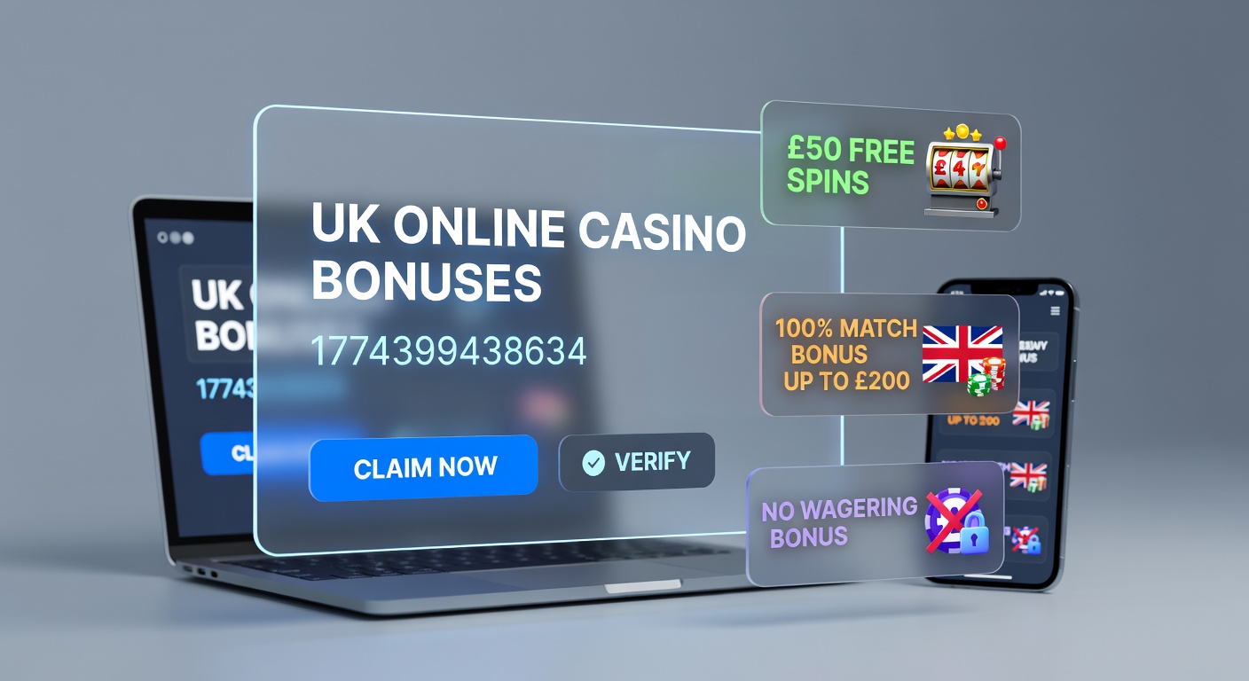 Close-up of a mobile screen showing a UK online casino bonus claim interface with wagering progress bar, terms popup, and spinning slot reels in the background